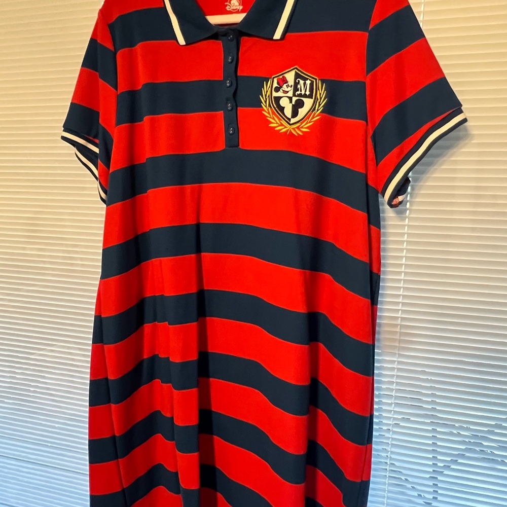 Disney Striped Red and Blue mini dress - Picture 2 of 3